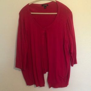 Women’s plus size 3X hot pink cardigan sweater
